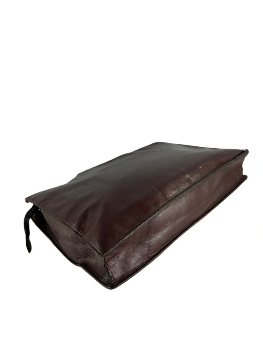 Vintage GOLD PFEIL Sport Burgundy Leather Classic Business Style Briefcase Bag